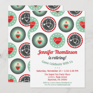 Nurse uitstapnodigingsverpleegster RN LPN Kaart