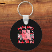 Nurse Valentines Day Non Slip Socks Please Don't F Sleutelhanger (Voorkant)