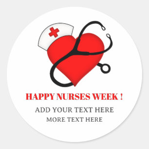 Nurse Week Ronde Sticker