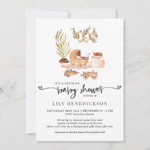 Nurserie Bohème   Invitation à une Baby Shower Dri