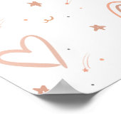 Nursery Afbeelding Baby Girl Poster (Hoek)