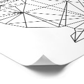 Nursery Animal Rabbit Bunny Minimal Wall Art Poster (Hoek)