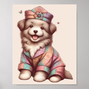 Nursery Art Nusantara / Erfgoed Baby Dier Poster