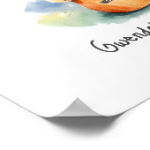 Nursery Art Poster Giraffe met gitaar (Hoek)