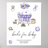 Nursery baby shower Boeken voor baby Poster (Voorkant)