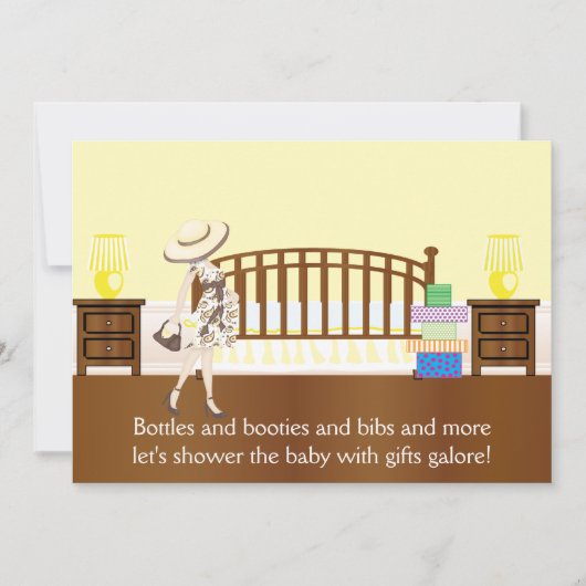 Nursery Baby shower Invitation (YCA) Kaart (Voorkant)