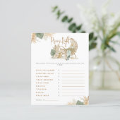 Nursery Boho Modern Baby shower game (Staand voorkant)