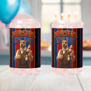 Nursery Chums glazen/kopjes/meneer Chum Blikvorm Glas