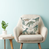 Nursery de dinosaure à l'aquarelle | Coussin d'acc (Chaise)