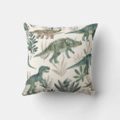 Nursery de dinosaure à l'aquarelle | Coussin d'acc (Verso)