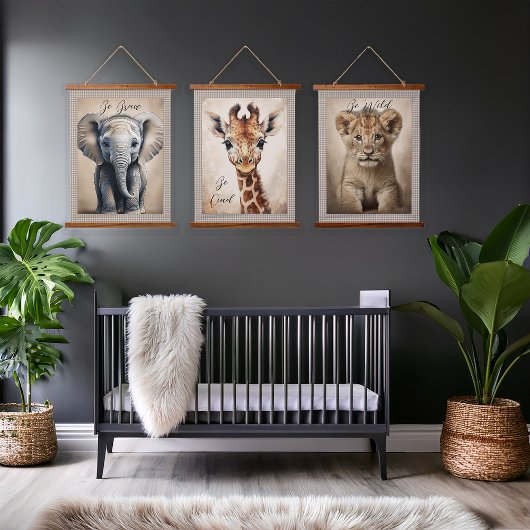 Nursery Decor Oerwoud Dieren Prints Hangend Wandkleed