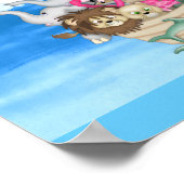 NURSERY DECORATION Noahs Ark RAINBOW MURAL Poster (Hoek)