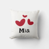 Nursery Minimalist Red Heart Sierkussen (Voorkant)