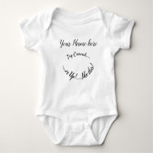 Nursery name Baby romper t-Shirt One-stuk