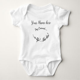 Nursery name Baby romper t-Shirt One-stuk
