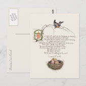 Nursery Poem van Lewis Carroll Briefkaart (Voorkant / Achterkant)