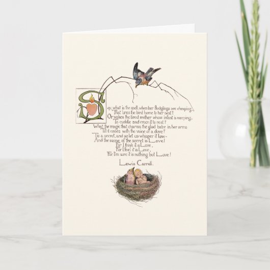 Nursery Poem van Lewis Carroll Kaart (Voorkant)