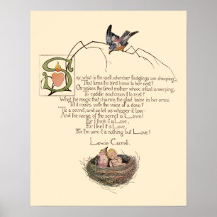Nursery Poem van Lewis Carroll Poster
