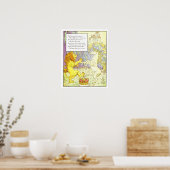  Nursery Print - Lion en Unicorn (Keuken)