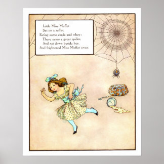 Nursery Print - Miss Muffet