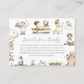 Nursery Rhyme Baby shower boekaanvraag Informatiekaartje (Voorkant)
