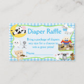 Nursery Rhyme Diaper Raffle Informatiekaartje (Voorkant)