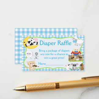 Nursery Rhyme Diaper Raffle Informatiekaartje