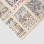  Nursery Rhyme Illustraties | Kleur Tissuepapier (Detail)