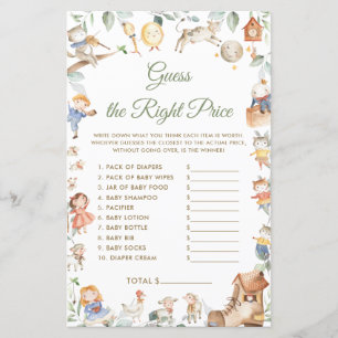 Nursery Rhyme raad goed Baby shower spel