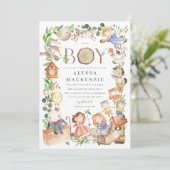 Nursery Rhymes Baby Shower Invitation (Debout devant)