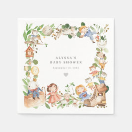 Nursery Rhymes Baby Shower Party Paper Napkins Servet