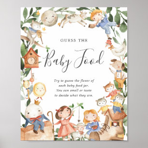 Nursery Rhymes Baby shower raad Baby Poster