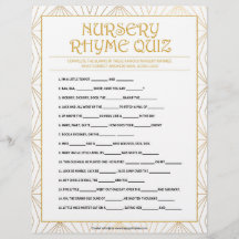 Nursery Rhymes Quiz [Golden Lines]
