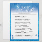 Nursery Rhymes Quiz [Snowy Blue] Briefhoofd (Voorkant / Achterkant)