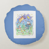 Nursery Sierkussen Rond Kussen (Achterkant)