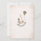 Nursery teddybeer waterverf baby shower Kaart (Achterkant)