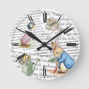 Nursery Wall Clock - Verhaal tijd Ronde Klok