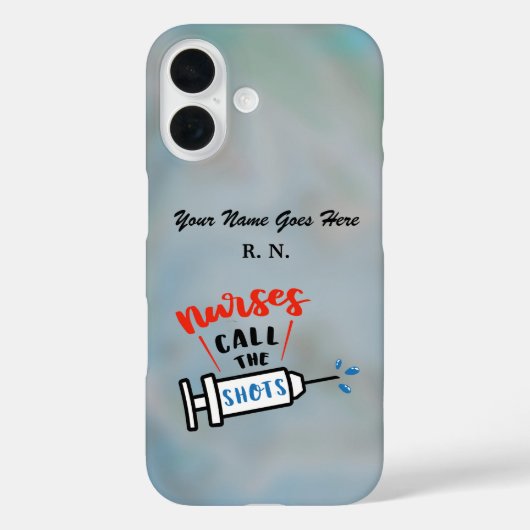 Nurses Call the Shots name and degree Case-Mate iPhone Case (Achterkant)