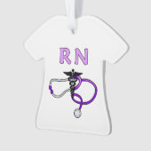 Nurses RN Stethoscoop Ornament (voorkant)