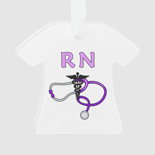 Nurses RN Stethoscoop Ornament (voorkant)