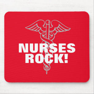 NURSES ROCK mousepad   cadeauidee voor kinderdagve Muismat