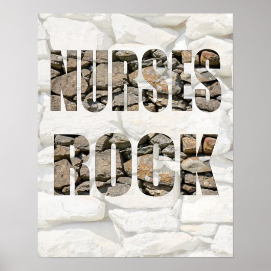 NURSES ROCK POSTER (Voorkant)