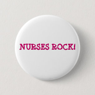 NURSES ROCK! RONDE BUTTON 5,7 CM