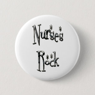 Nurses Rock Ronde Button 5,7 Cm
