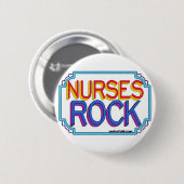 Nurses Rock Ronde Button 5,7 Cm (Voorkant /achterkant)