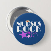 Nurses Rock Ronde Button 7,6 Cm (Voorkant /achterkant)