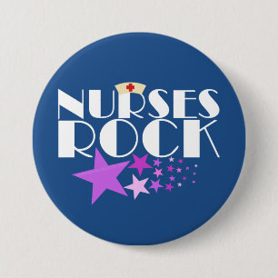 Nurses Rock Ronde Button 7,6 Cm
