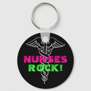Nurses Rock Sleutelhanger Neonkleuren