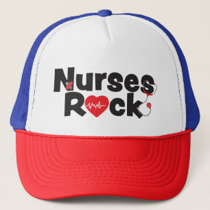 Nurses Rock Trucker Hat Pet