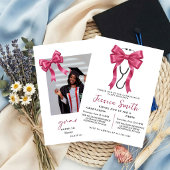 Nursing Bow Graduation Party Invitation 2026,